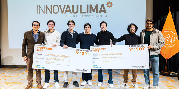 Ganadores del concurso Primer Paso 2025-1, organizado por Innova Ulima