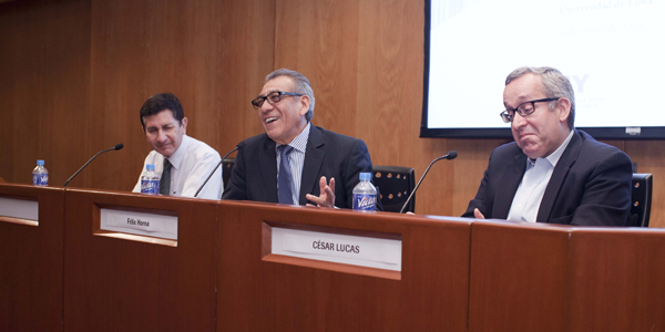 César Lucas (derecha) es socio de Auditoría de EY.