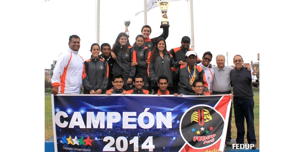 Ulima campeona en atletismo. Foto: Fedup.