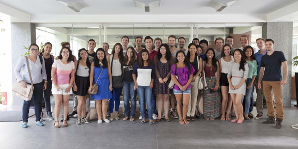 Los alumnos de intercambio 2015-1.