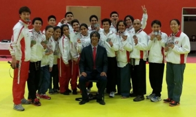 Equipo peruano que participó en la competencia. Foto de la Federación Deportiva Peruana de Taekwondo.