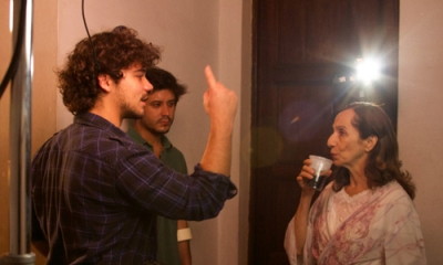 El director Franco Finocchiaro Salas con Ana Cecilia Natteri.