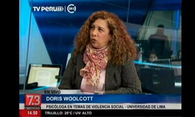Doris Woolcott en TV Perú Noticias.