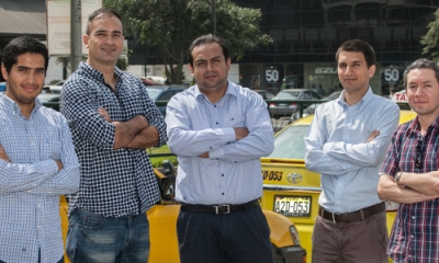 El equipo responsable de la aplicación Ojo Vial.
