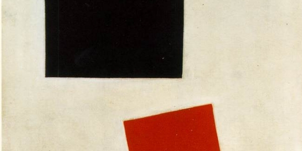 “Rectángulo negro y rectángulo rojo”, Kasimir Malevic, 1915 