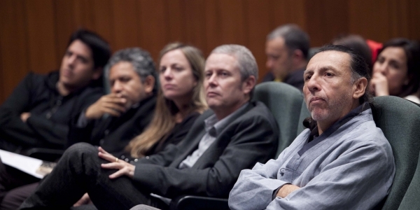 De derecha a izquierda: Luis Longhi, Juan Carlos Doblado, Patricia Llosa y Rodolfo Cortegana.