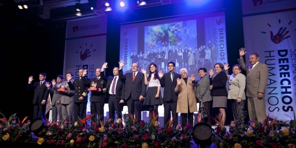 Ganadores del premio Derechos Humanos 2014.