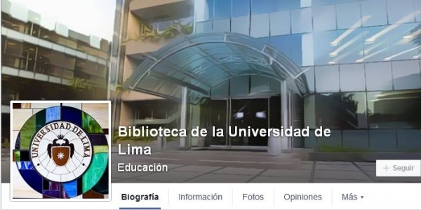 Facebook de la Biblioteca Ulima.