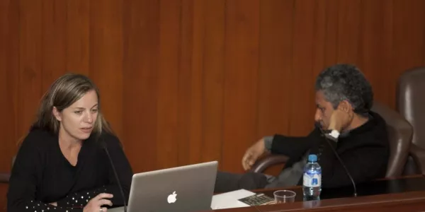 Patricia Llosa y Rodolfo Cortegana.