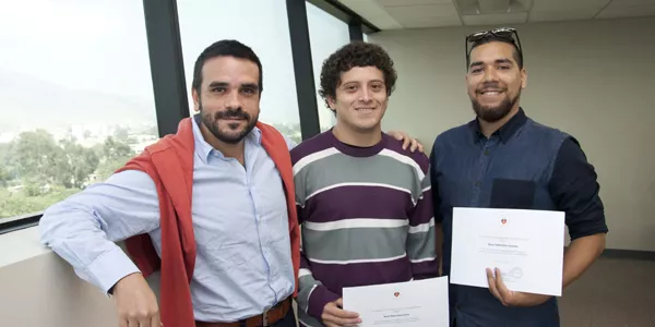 Julio César Mateus, Kevin Omar Cieza Cueva y Jeancarlo Sebastián Carpio Ferrando.
