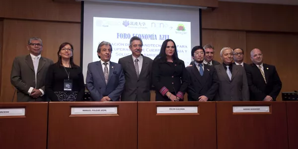 Los participantes del Foro Economía Azul.