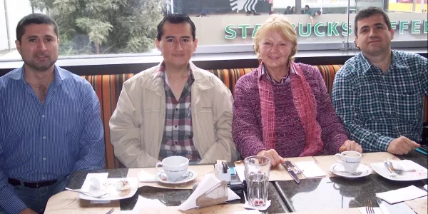 Eduardo Chávez, Martín Taype, Ludmila Volodina y Juan Jordán.